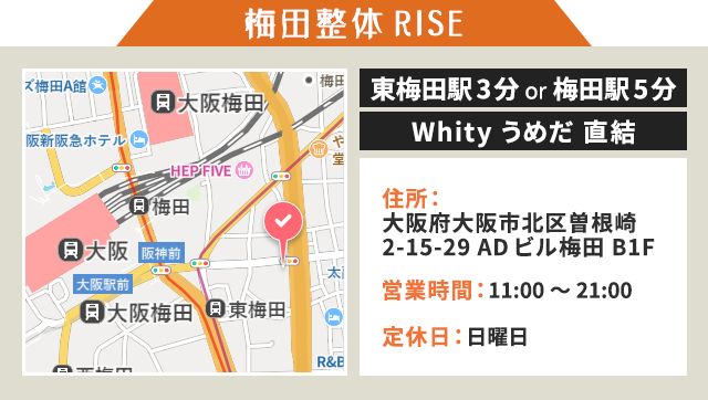 梅田RISEマップ
